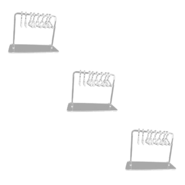 1/2/3 Söt Örhänge Display Stand Mini klädhängare Rack Dekor för Clear 15 x 6 x 11cm 3Set