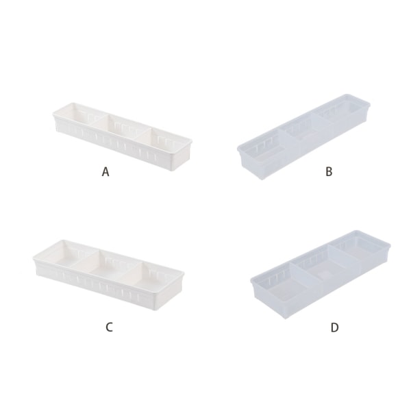 1/2 Multi Förvaringslåda Skrivbord Enkelt och snyggt transparentsmallsize 1 Pc