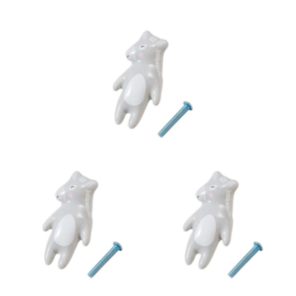1/2/3/5 Kompakta och lätta knoppar för byrålådor Enkelt Little donkey 3Set