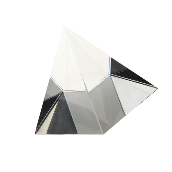 1/2 80mm Clear Crystal Glass Pyramid För Prism Craft Statue 1Set