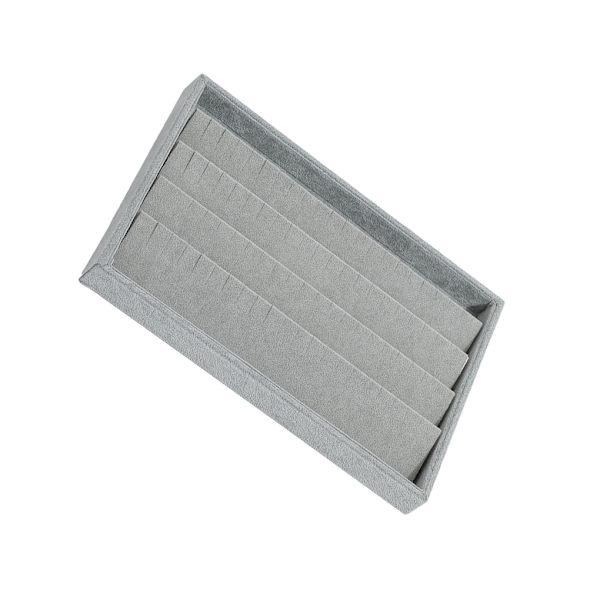 1/3 Universal Velvet Display Fack för örhängen och ringar Grey 1Set