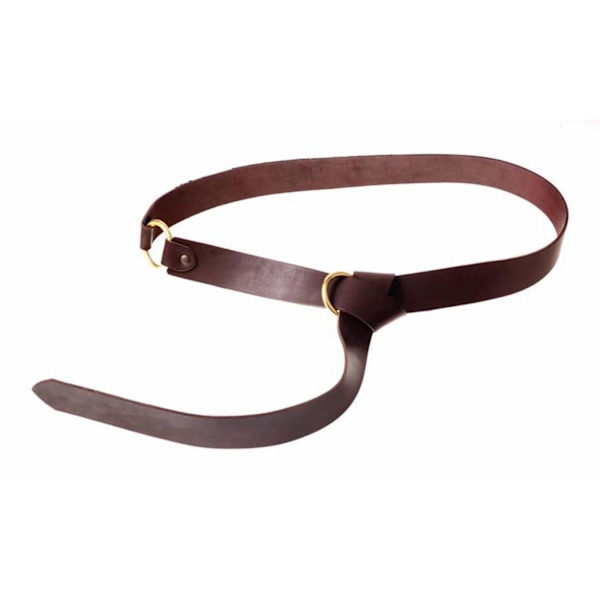 1/2/5 Premium PU Läder Ring Bälte Kostymtillbehör 160cm Deep Brown 160 x 3.5cm 1Set