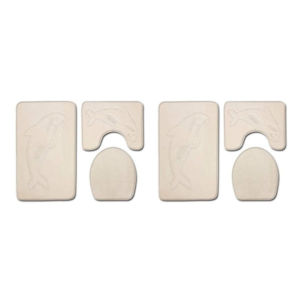 1/2 3pack/lot Halkfri Chenille Badmatta Lätt att installera PJ210611-B001 2Set