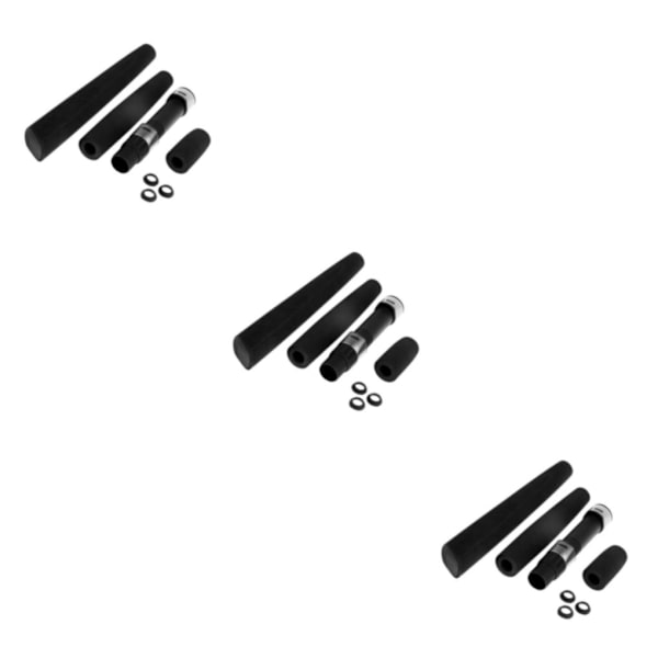 1/2/3 Spöbyggnad Reparation Svart EVA Jigging Fiskespö Handtag 3Set