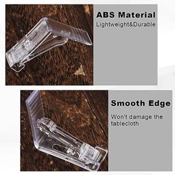 1/2/3/5 Håll hårt duk Justerbar tygklämma för Transparent 20PCS 1Set