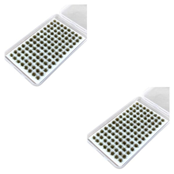 1/2/3/5 Resin Mini Grass Tuft Lågt underhållsminiatyrer Statisk No.6 2Set