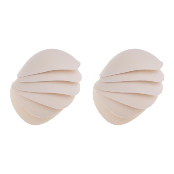 1/2 3 Par För Triangel BH-kuddar Inlägg Svampskum Push Up 2Set