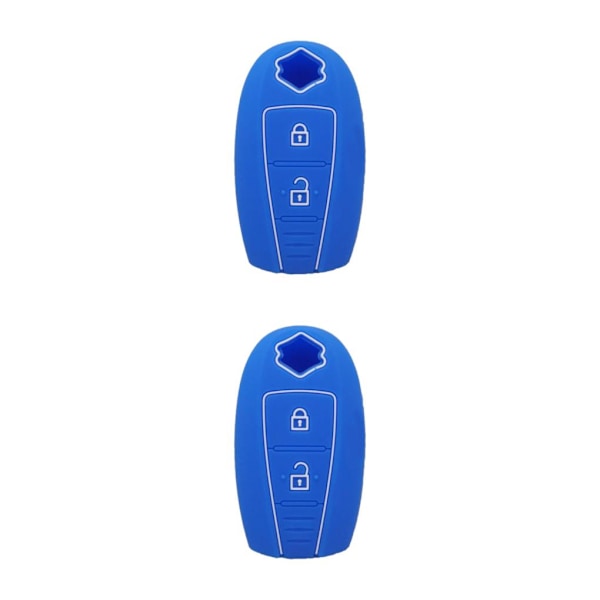 1/2/3/5 bilnyckel 3-knapps halkfri bilfjärrkontroll Dark Blue 2PCS