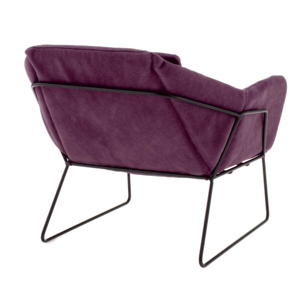 1/2 Miniatyr Soffa Fåtölj Möbel Soffa 1/6 Purple 16.5x16.5x14.5cm 1Set