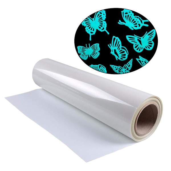 1/2/3 självlysande värmeöverföringsglöd i mörkt järn på HTV DIY Crafts Blue 1Set
