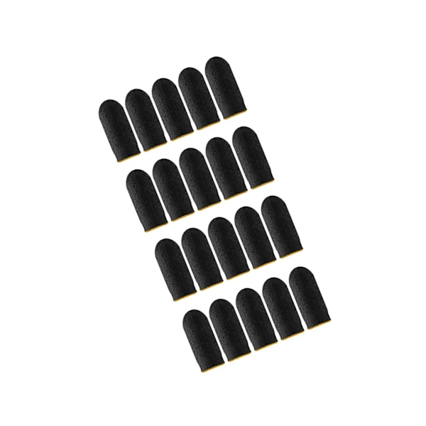 1/2/3/5 20 delar Gaming Finger Sleeves Anti Sweat Andas Yellow 45 x 25mm 1Set