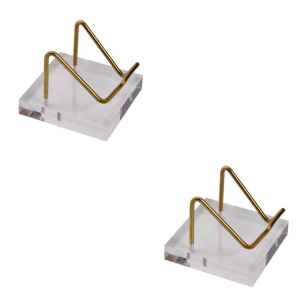 1/2/3 Clear Display Stand för Mineral Geode Coral Pieces Hållare 2Set
