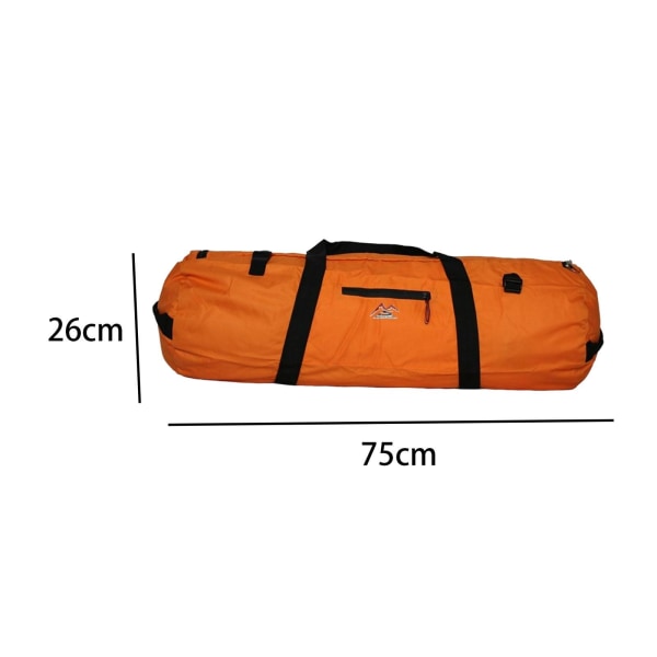 1/2 campingtält förvaringsväska Duffel vattentät case Picknick Orange 75cmx26cm S 1 Pc