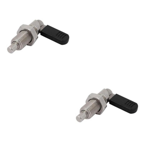 1/2/3/5 1x Indexeringskolvar L Typ Rostfria Låsbultar Fin Silver M12-8 2Set