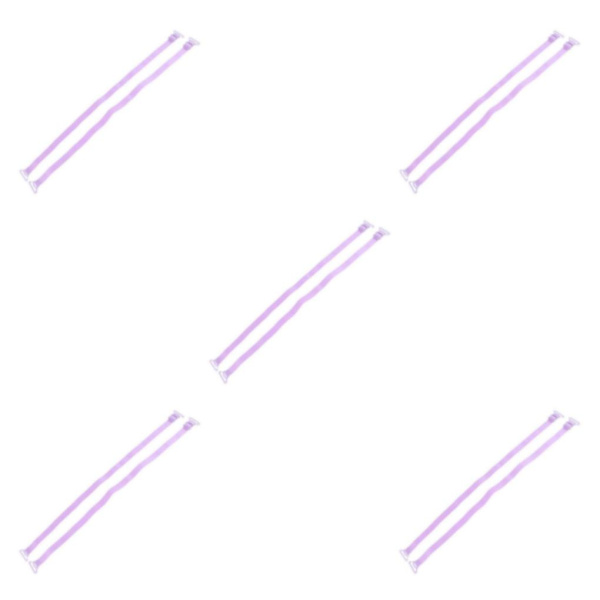 2/3/5 Dam Non-För slip BH-remmar Justerbar ersättning Purple 5Set