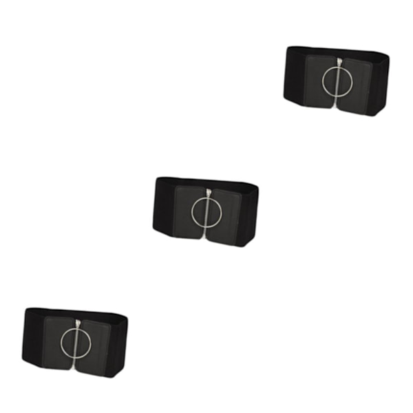1/2/3 Fashion Elastiskt midjebälte Wide För Cinch Belts Korsett Style C 3Set