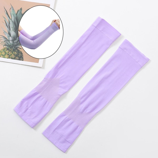 1/2/3/5 Kylskydd För Arm Sleeves Ice Silk Sports Purple 1 Pc