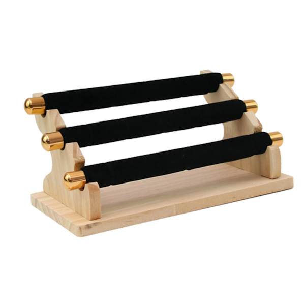 1/2/3 Fristående Ringar Display Hållare Showcase Hållare för hemmet Black 20 x 10 x 9.5cm 1 Pc