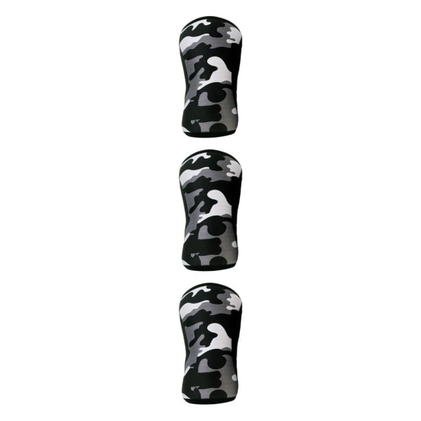 1/2/3 knästödshylsa för styrkelyft knäböj för män och Black XXL 3PCS