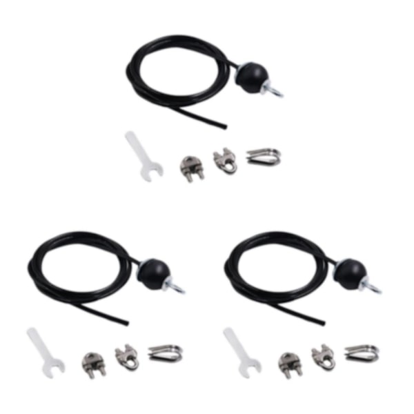 1/3/5 Fitness DIY Trissa Kabelmaskin System Biceps Styrka Adjustable 3m 3PCS