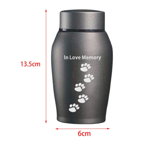 1/3 Pet Urnor Remembrance Loose Memorial Husdjur presentlåda Gray 13.5 x 6cm 1Set
