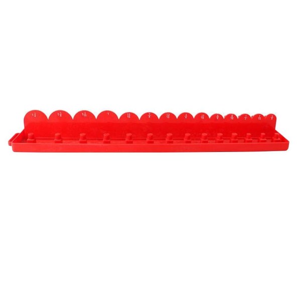 1/2 Socket Organizer Hållare Rack Sleeve Förvaringsfäste Verktygslåda Red Imperial L 1Set