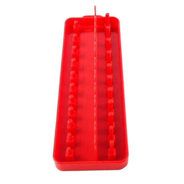 1/2 Socket Organizer Hållare Rack Sleeve Förvaringsfäste Verktygslåda Red Imperial S 1Set