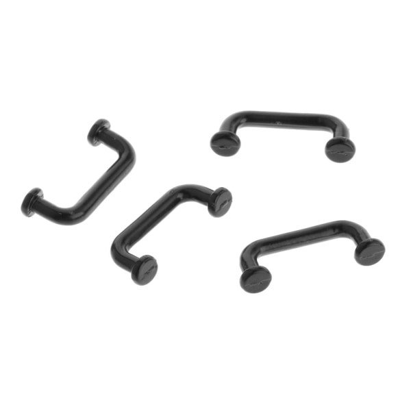 1/2/3/5 1:12 Mini Dragbågform för portgarderob Stor 4st Black Small 8 Pcs 5Set