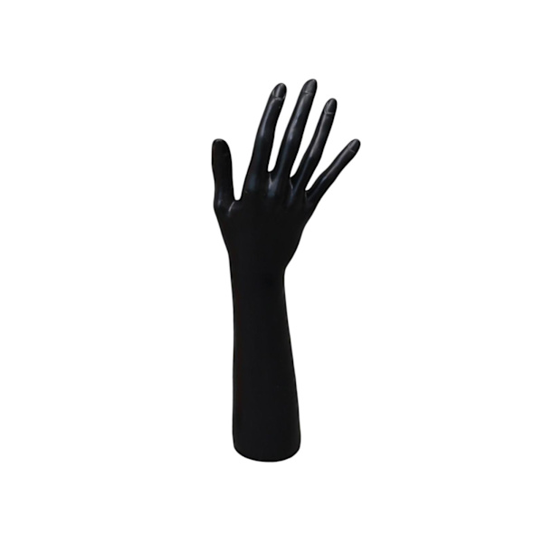 Skyltdocka Hand Smycken Display Hållare Stöd för Chain Hand Black 25.5cm