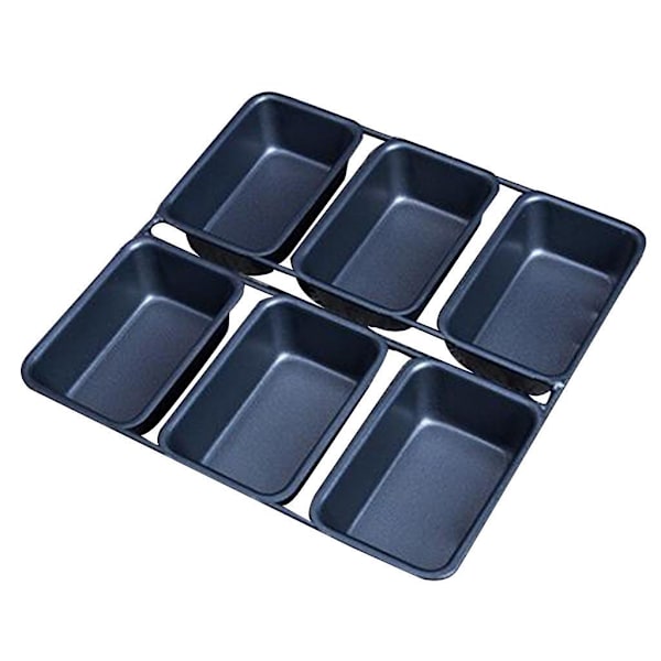 1/2 6 koppar mini limpa Pan Non Stick Pan Bakeware Mini desserter 1Set