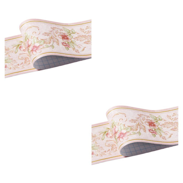 1/2/3/5 Retro Fashion PVC vattentät midjelinje för robust vägg pink  garden 2Set