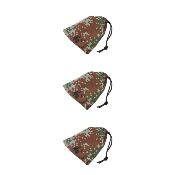 2/3/5 Vattentät Camping Förvaringsväska Dragsko Säckpåse Digital Camo 3Set