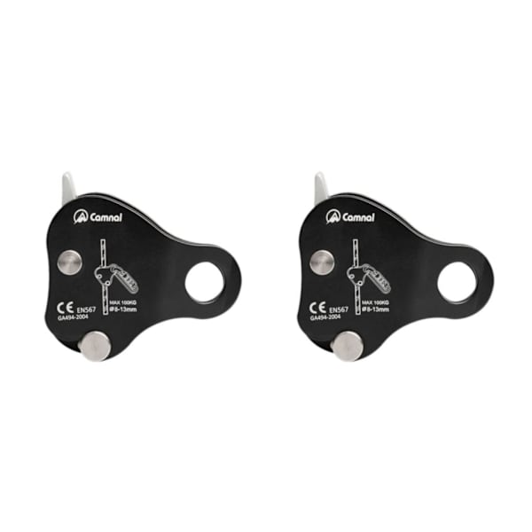 1/2/3/5 Säkerhetsrep Grip Bergsklättring Arborist Fallskydd Black 2PCS