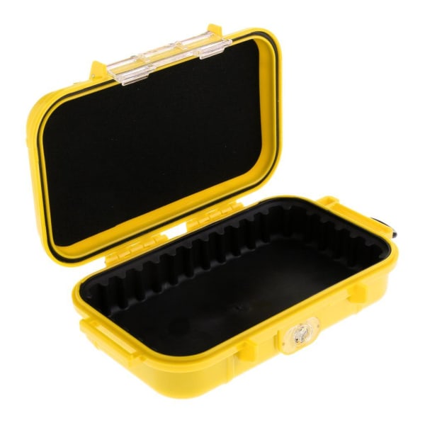 1/2/3 utomhus stötsäker överlevnad vattentät case Box Yellow 1Set