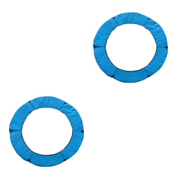 1/2/3/5 Ersättningsdyna för studsmatta säkerhetsstoppningsfjäder Blue 1.4m 2PCS