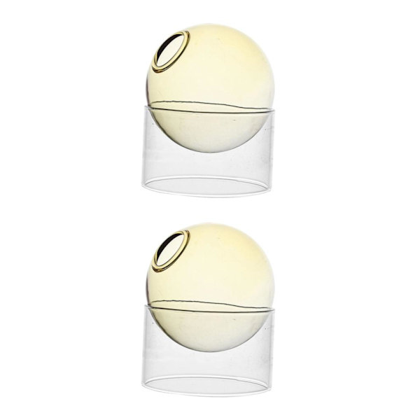 1/2/5 Hydroponic Vase För Blomsterarrangemang Decor for Living Yellow Short 2Set