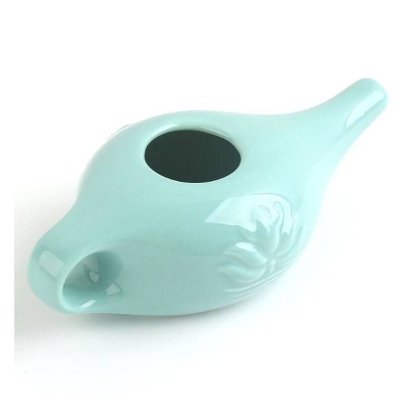 1/2/3/5 Keramik Neti Pot Leakproof Sinus Rinse Pot Tålig för White 19x9x6cm 1Set