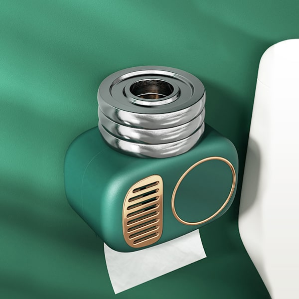 Dispenser Behållare Box Pappershandduk Dispenser för badrum Retro Green
