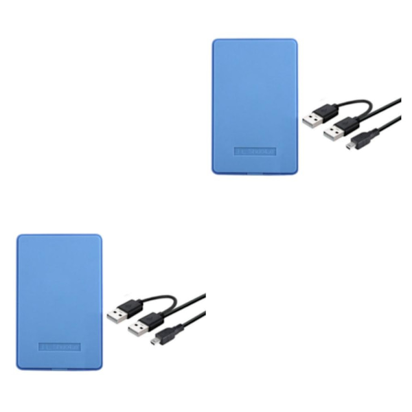 1/2/3/5 Portabelt hölje USB 2.0 för för bärbar dator Blue 12x7.6x1.3cm 2Set