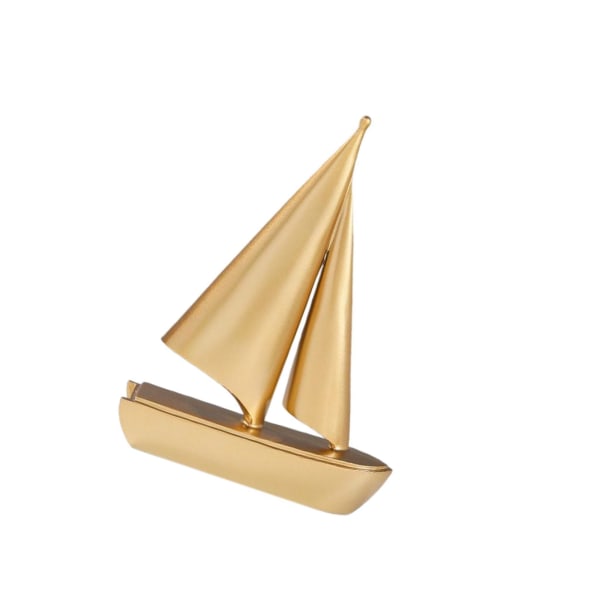 Segelskeppsstaty Segelbåtsmodell Segelbåtsfigur för Gold