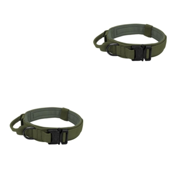 1/2/3/5 Justerbar Hållbar och säker för alla hundar Halsbandskoppel Green M 2Set