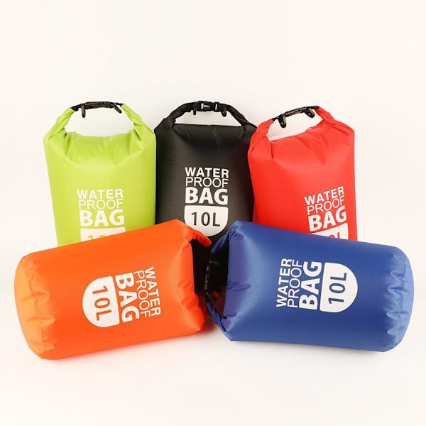 Vattentät Dry Bag Sack Pack för forsränning Kanotdykning Simma Green 10L