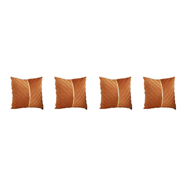 1/2/3 2st Polyester Soffa Heminredning Sammet Cover Med chocolate 2PCS
