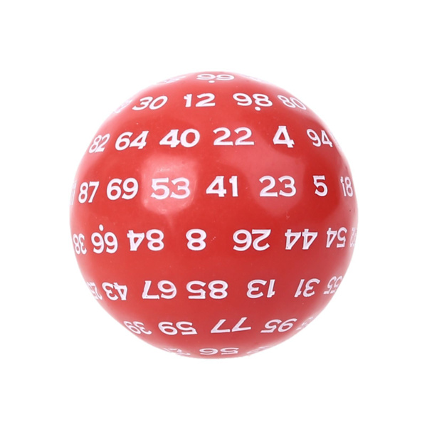 1/3/5 Akryltärningar Spelunderhållning Familjepolyedriska tärningar Red 48mm 1Set