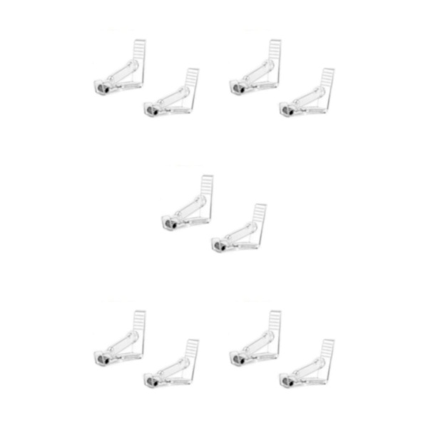 1/2/3/5 Håll hårt duk Justerbar tygklämma för Transparent 2PCS 5Set