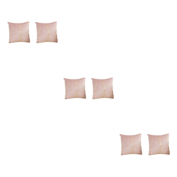 1/2/3 2st Polyester Soffa Heminredning Sammet Cover Med pink 3PCS