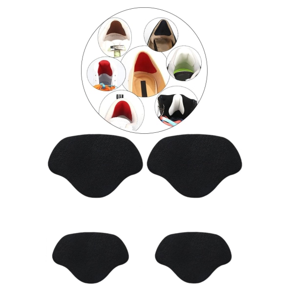 1/2/3/5 Shoe Häl Pad Innersula Häl Reparation Heel Stick för män & black 1Set