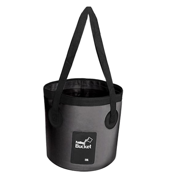 1/2 hopfällbar hopfällbar campinggrill Picknick vattenförvaring Black 20L 2Set