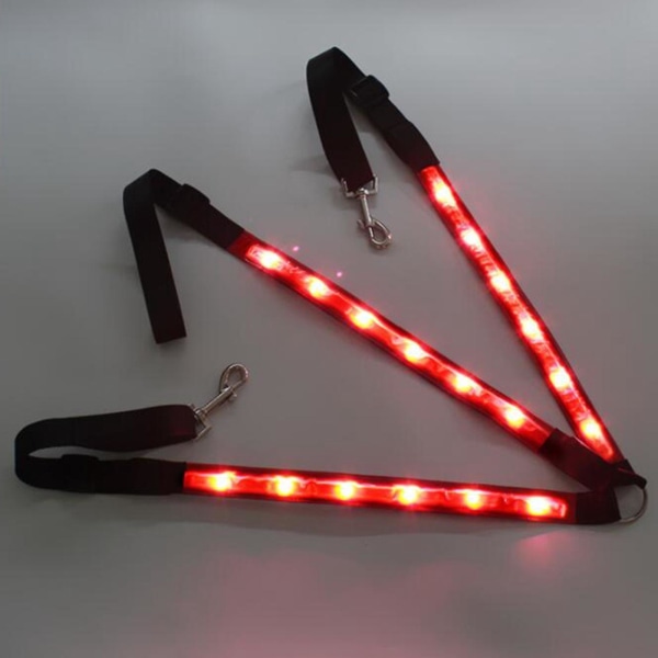 1/2/3/5 justerbar LED-hästbröstkrage mycket synlig Red 1 Pc