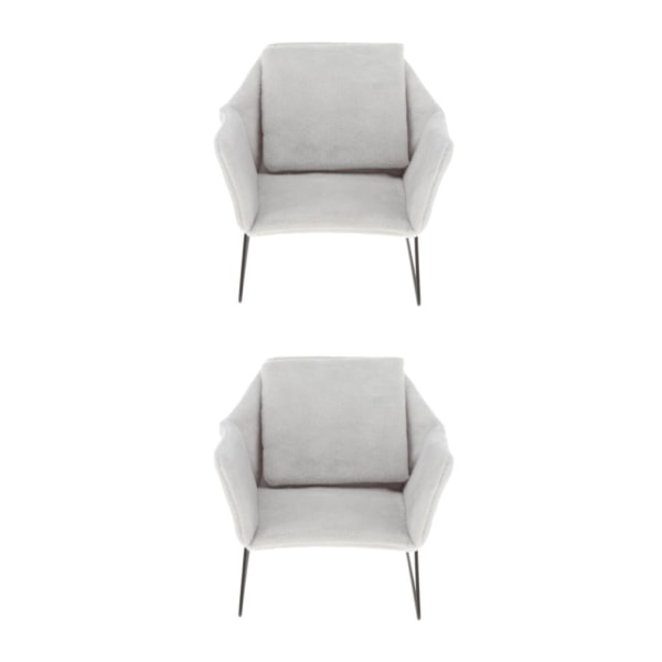1/2 Miniatyr Soffa Fåtölj Möbel Soffa 1/6 Gray 16.5x16.5x14.5cm 2Set